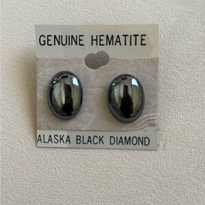 Black Diamond Hematite Earrings